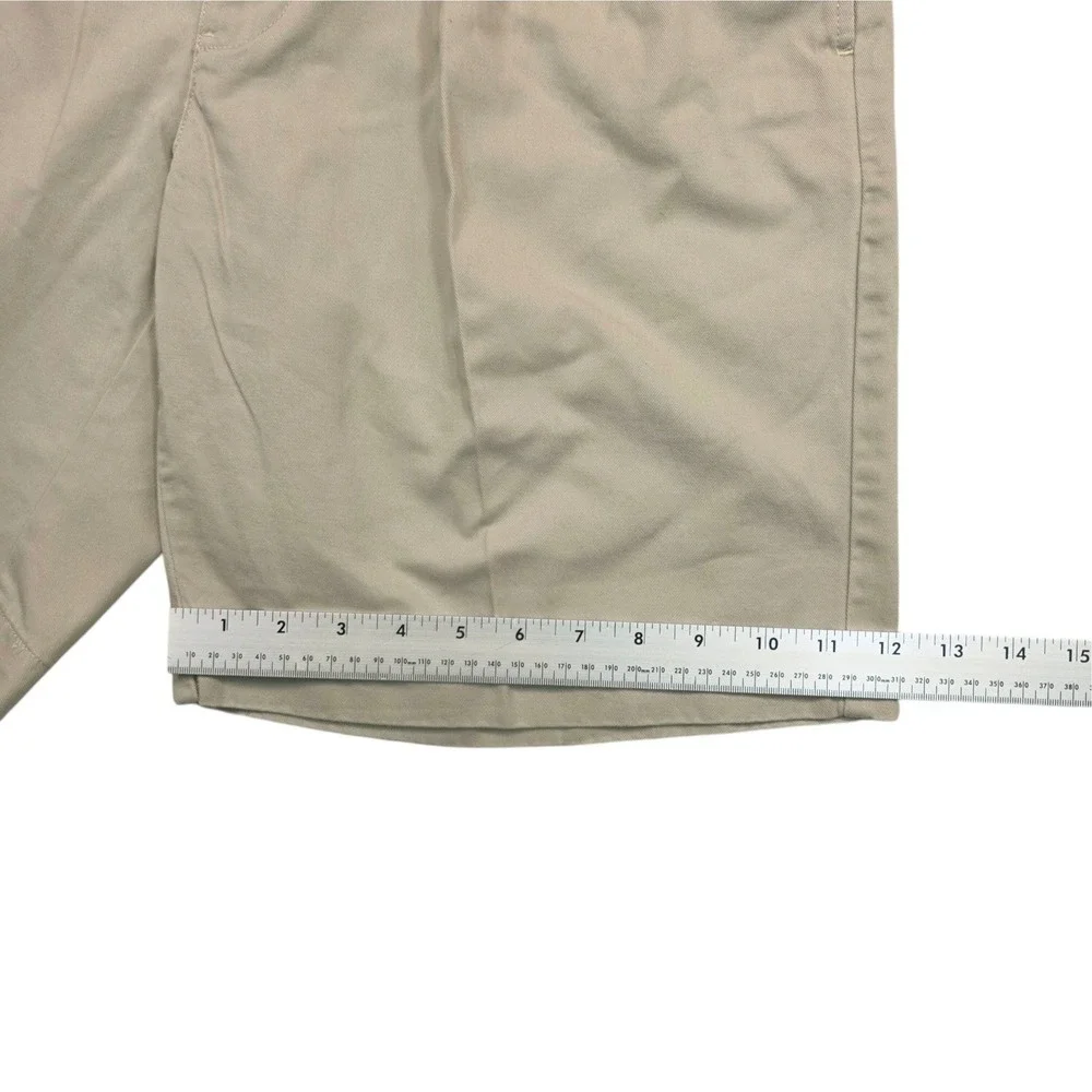 Polo Ralph Lauren Tyler Short Mens 32 Khaki Tan Pleated Chino Cotton Shorts